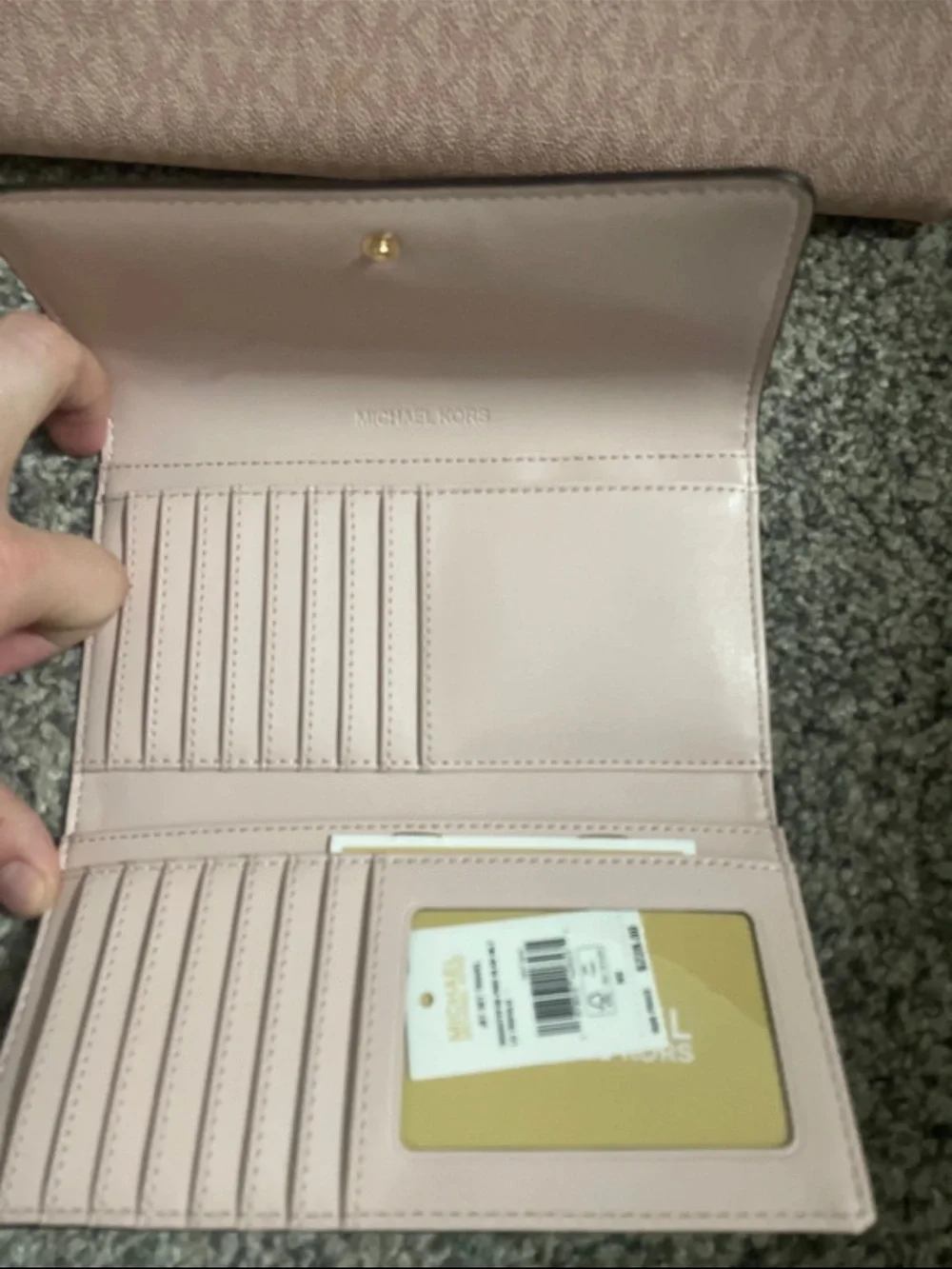 Michael Kors Blush Pink Signature Tote with Matching Wallet